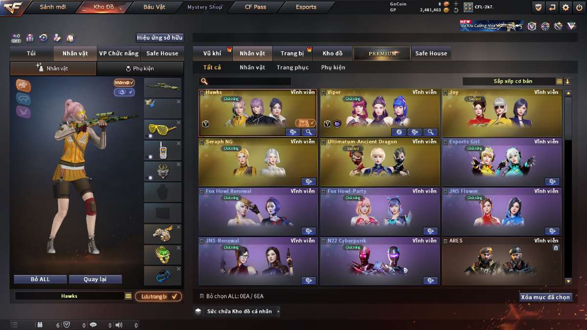 shop acc cf uy tin gia re